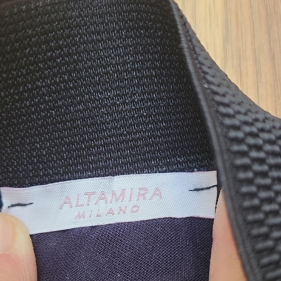 NWOT Alarmira Milano Lace Navy Blue & White Floral Midi Skirt - Picture 7 of 10